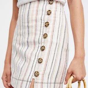 Free People Stripes on Sunday Mini Skirt